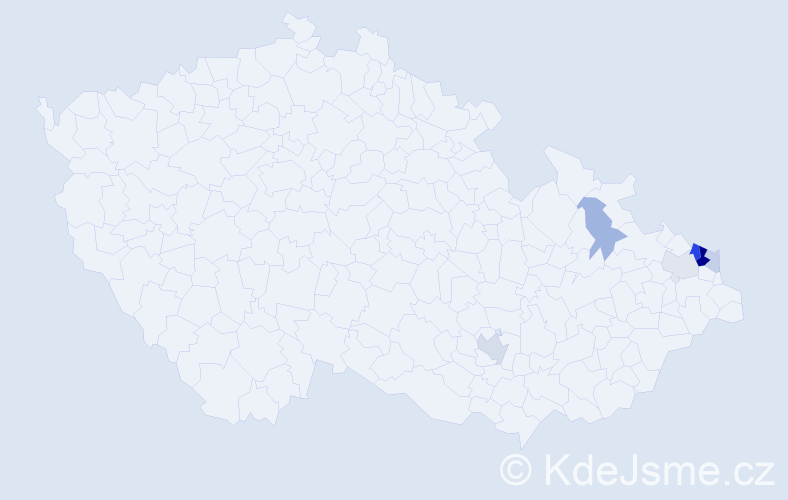 Příjmení: 'Stolarczyk', počet výskytů 15 v celé ČR