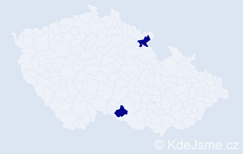 Příjmení: 'Charwat', počet výskytů 2 v celé ČR