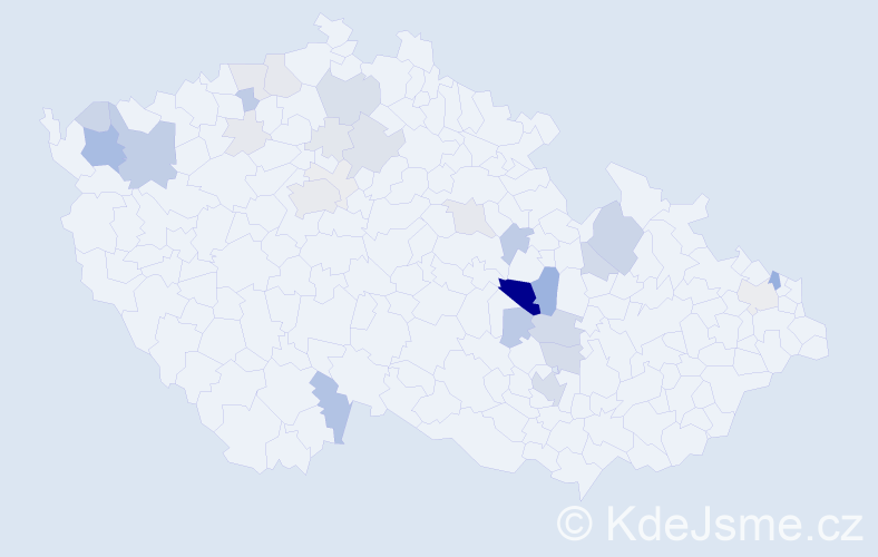 Příjmení: 'Neudert', počet výskytů 107 v celé ČR
