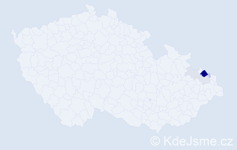 Příjmení: 'Gaidečková', počet výskytů 16 v celé ČR