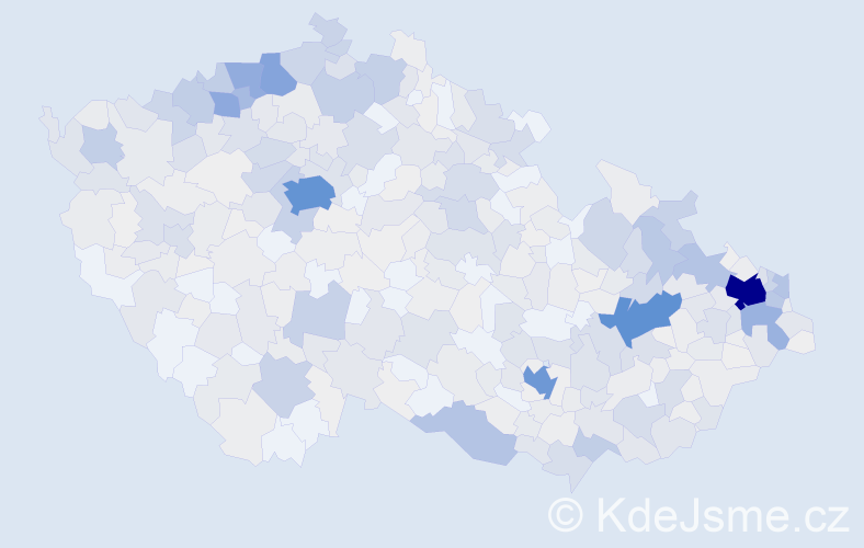 Příjmení: 'Baláž', počet výskytů 2424 v celé ČR