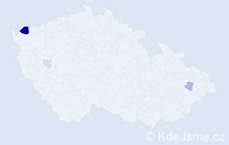 Příjmení: 'Špringsová', počet výskytů 4 v celé ČR