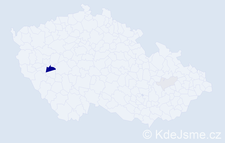 Příjmení: 'Gešvinder', počet výskytů 6 v celé ČR