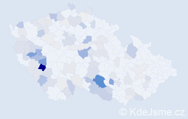 Příjmení: 'Saláková', počet výskytů 325 v celé ČR