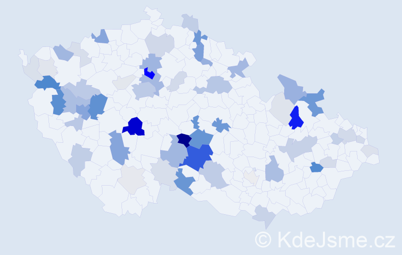 Příjmení: 'Hejsek', počet výskytů 211 v celé ČR