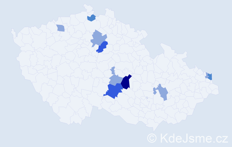 Příjmení: 'Chytal', počet výskytů 20 v celé ČR