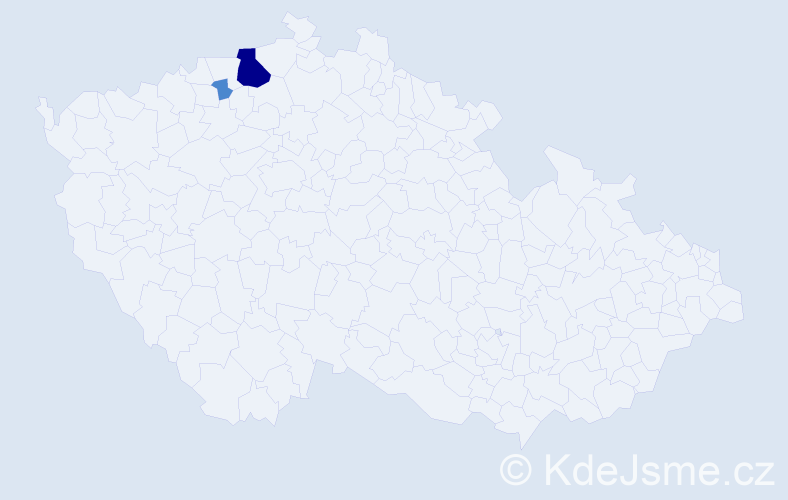 Příjmení: 'Kasprijová', počet výskytů 4 v celé ČR