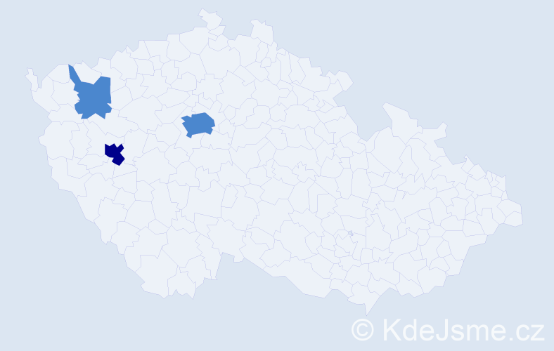 Příjmení: 'Salz', počet výskytů 5 v celé ČR