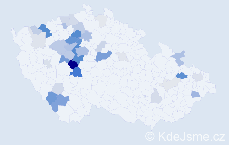 Příjmení: 'Fafejta', počet výskytů 128 v celé ČR