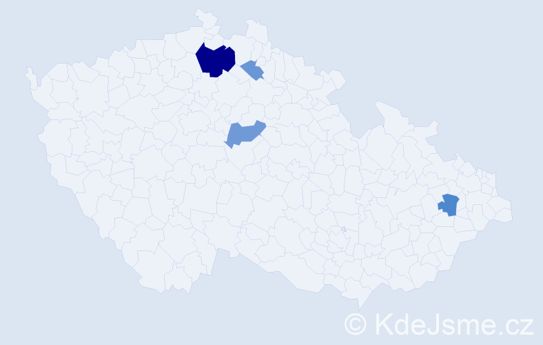 Příjmení: 'Kálaiová', počet výskytů 11 v celé ČR