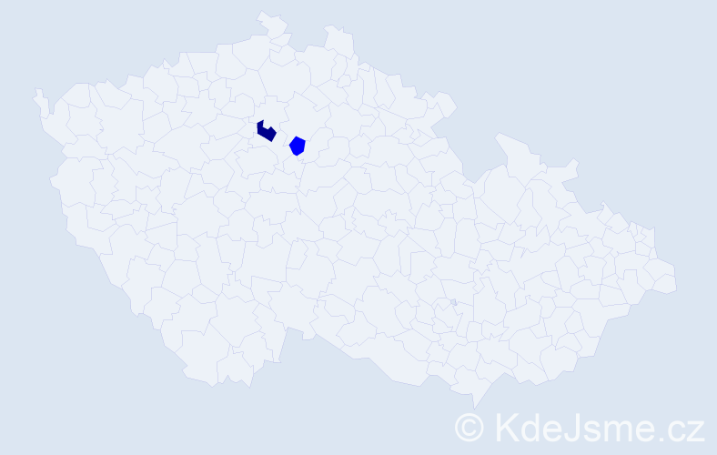 Příjmení: 'Yatsevyuk', počet výskytů 3 v celé ČR