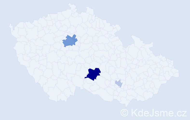 Příjmení: 'Tyminska', počet výskytů 13 v celé ČR