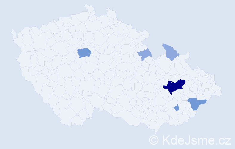 Příjmení: 'Schwábová', počet výskytů 14 v celé ČR