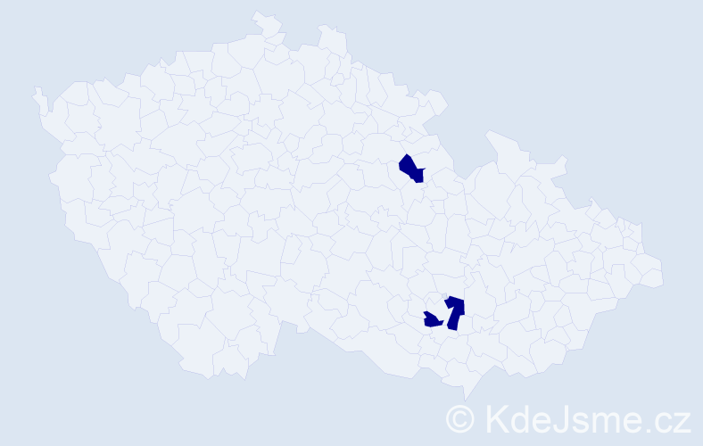 Příjmení: 'Stidlová', počet výskytů 2 v celé ČR