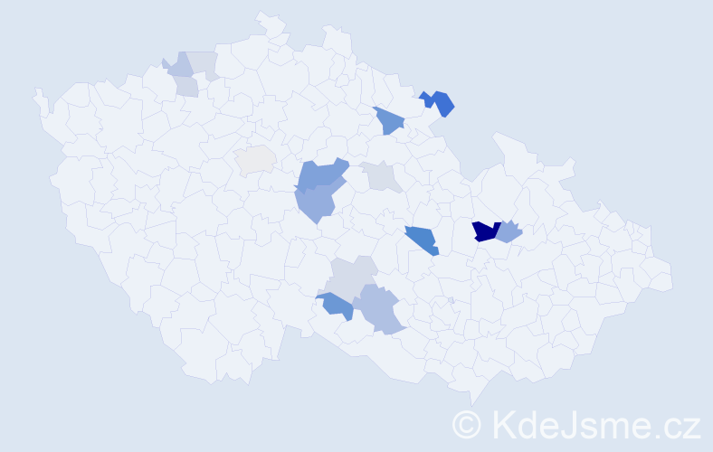 Příjmení: 'Brosová', počet výskytů 27 v celé ČR