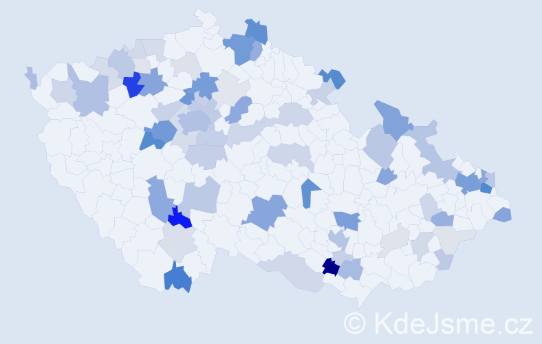 Příjmení: 'Taraba', počet výskytů 257 v celé ČR