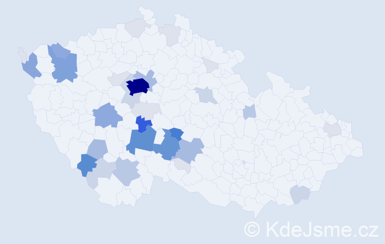 Příjmení: 'Pohan', počet výskytů 147 v celé ČR