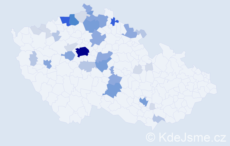 Příjmení: 'Plešinger', počet výskytů 118 v celé ČR