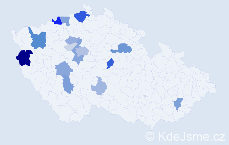 Příjmení: 'Masner', počet výskytů 56 v celé ČR