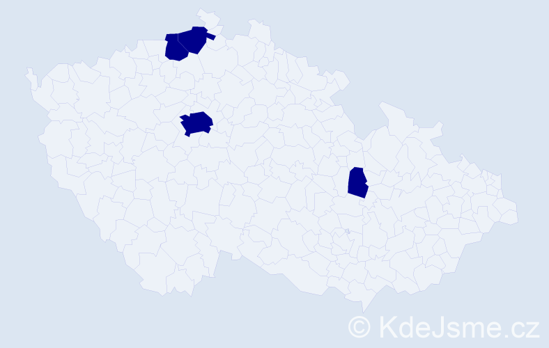 Příjmení: 'Fuentes', počet výskytů 4 v celé ČR