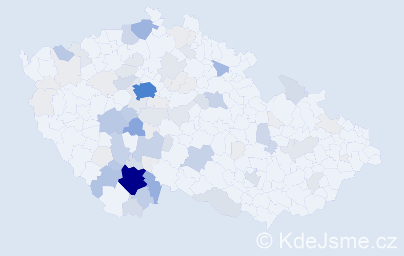 Příjmení: 'Faktorová', počet výskytů 310 v celé ČR