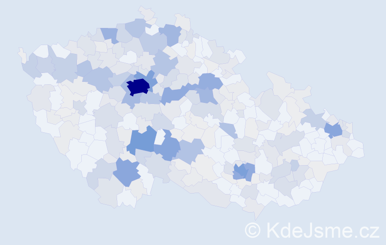 Příjmení: 'Kuklová', počet výskytů 1195 v celé ČR