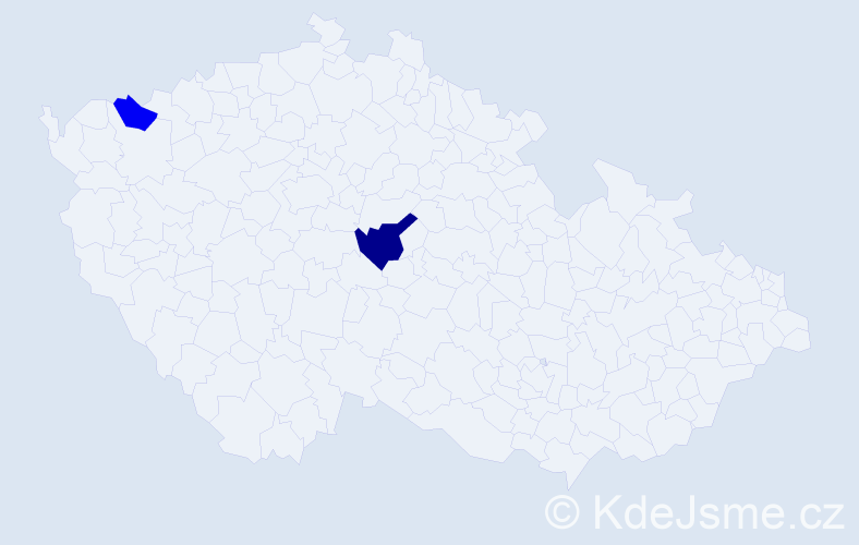Příjmení: 'Murinčeková', počet výskytů 3 v celé ČR