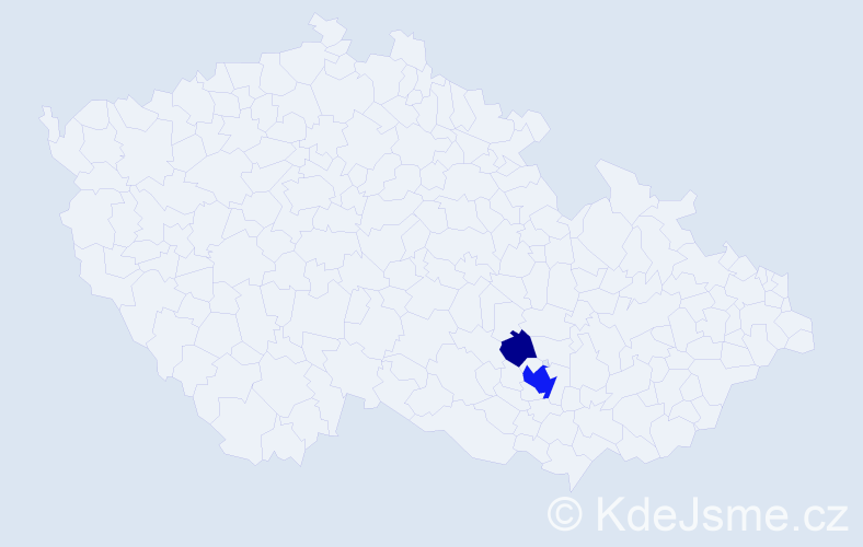 Příjmení: 'Pyščuk', počet výskytů 14 v celé ČR