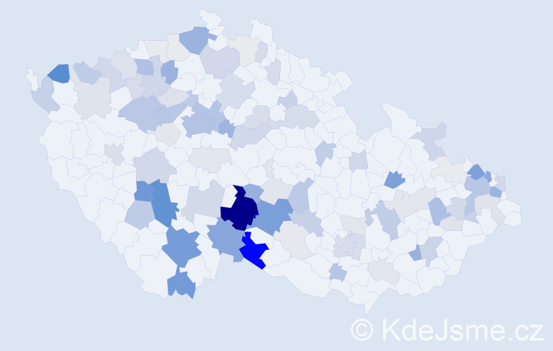 Příjmení: 'Lisová', počet výskytů 348 v celé ČR