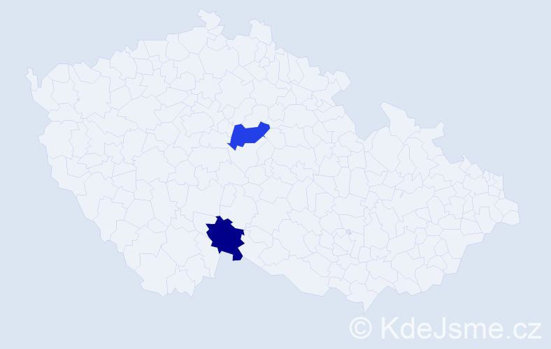 Příjmení: 'Konarzewski', počet výskytů 2 v celé ČR