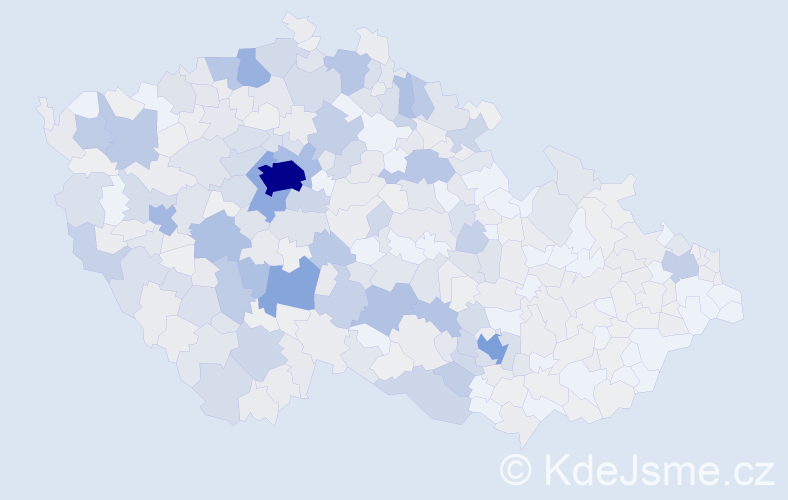 Příjmení: 'Doubek', počet výskytů 1615 v celé ČR