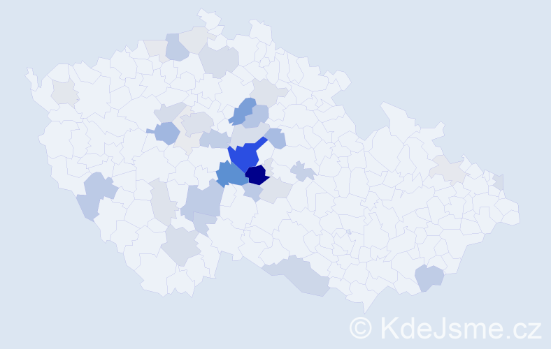 Příjmení: 'Sechovcová', počet výskytů 109 v celé ČR