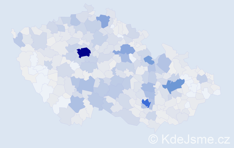 Příjmení: 'Stejskal', počet výskytů 4605 v celé ČR