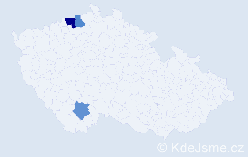 Příjmení: 'Smidková', počet výskytů 8 v celé ČR