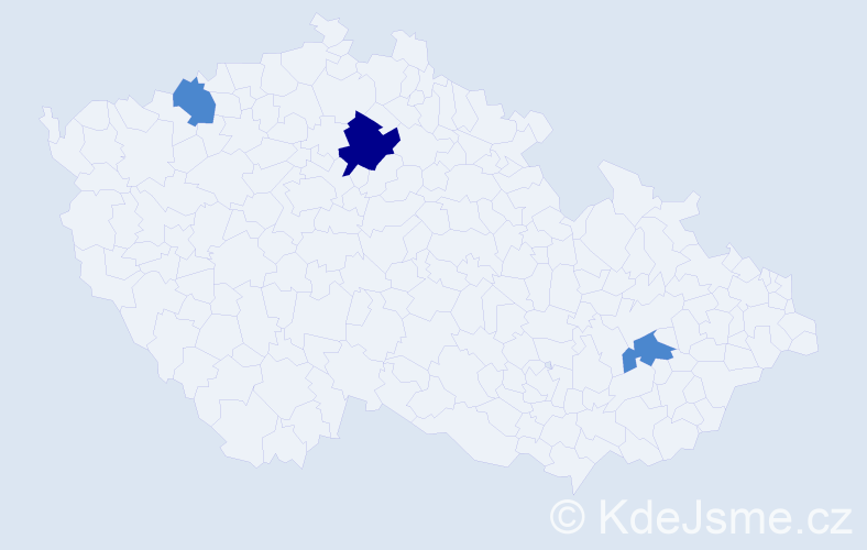Příjmení: 'Shirmen', počet výskytů 5 v celé ČR