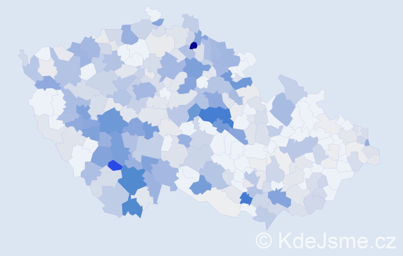 Příjmení: 'Dubský', počet výskytů 1409 v celé ČR