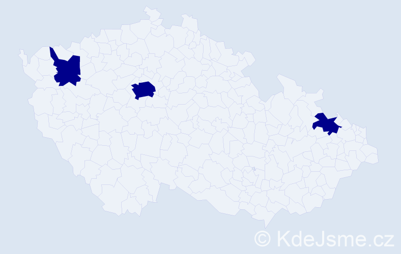 Příjmení: 'Repp', počet výskytů 3 v celé ČR