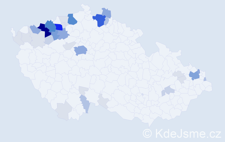 Příjmení: 'Makuňa', počet výskytů 135 v celé ČR