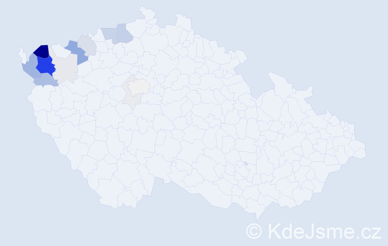 Příjmení: 'Slepčiková', počet výskytů 61 v celé ČR