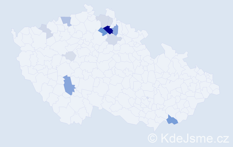 Příjmení: 'Loutchan', počet výskytů 33 v celé ČR