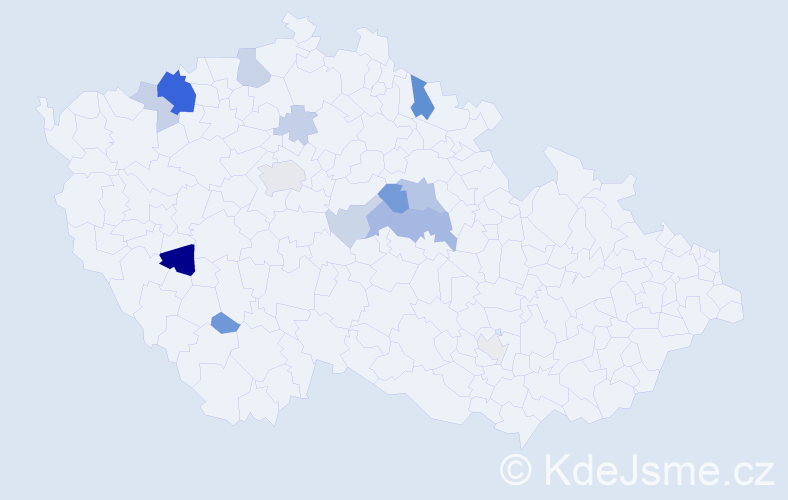 Příjmení: 'Sejček', počet výskytů 37 v celé ČR