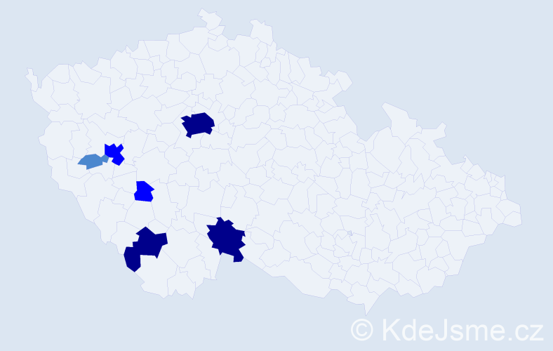 Příjmení: 'Voračka', počet výskytů 14 v celé ČR
