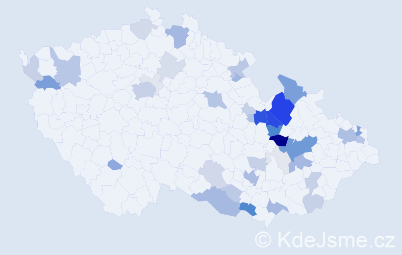 Příjmení: 'Weiser', počet výskytů 191 v celé ČR