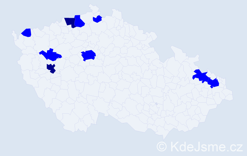 Příjmení: 'Waldstein', počet výskytů 11 v celé ČR