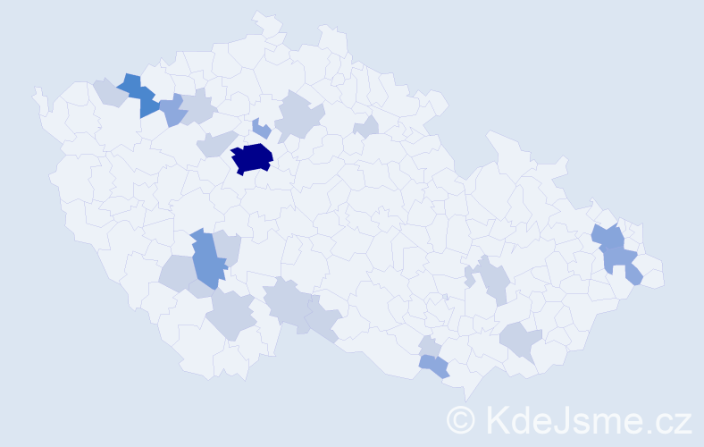 Příjmení: 'Moroz', počet výskytů 48 v celé ČR