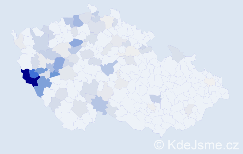 Příjmení: 'Blahníková', počet výskytů 265 v celé ČR