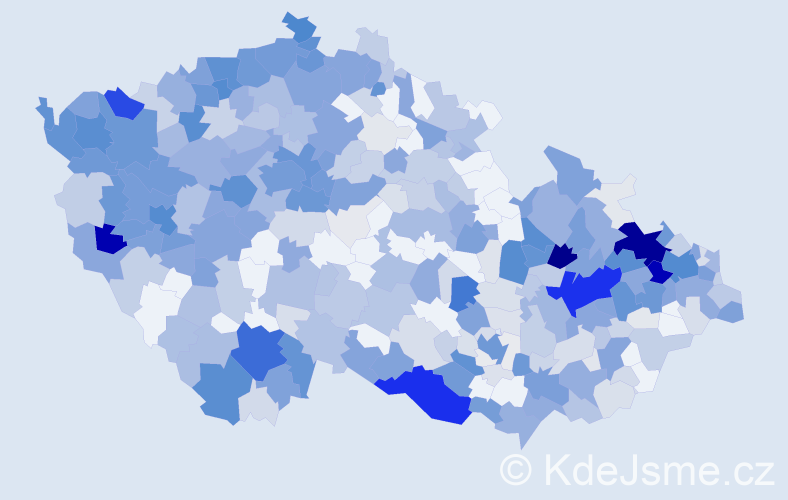 Příjmení: 'Schneider', počet výskytů 1740 v celé ČR