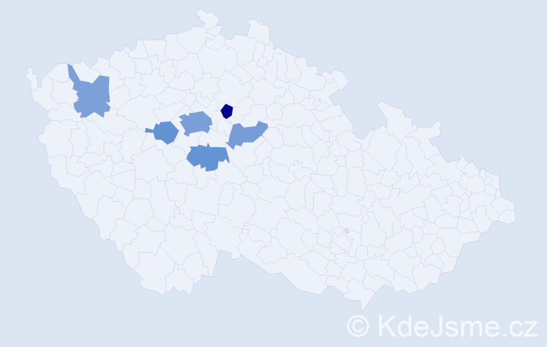 Příjmení: 'Kalashnikova', počet výskytů 14 v celé ČR