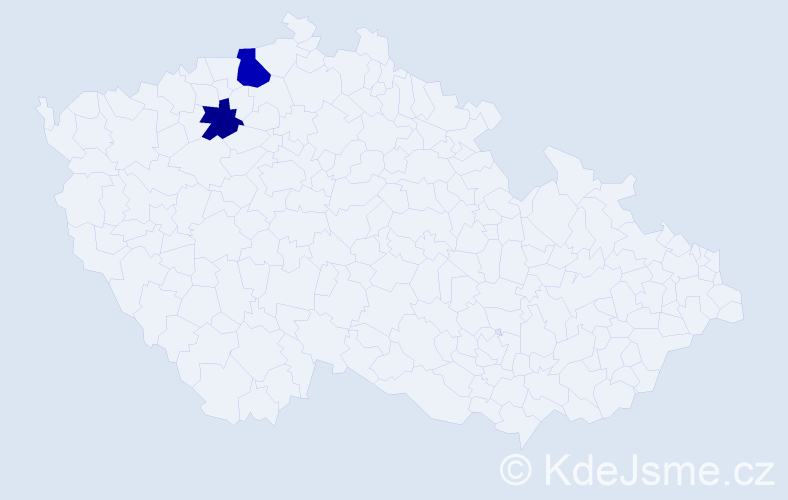 Příjmení: 'Taufner', počet výskytů 3 v celé ČR
