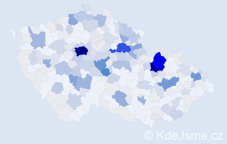 Příjmení: 'Hrochová', počet výskytů 864 v celé ČR